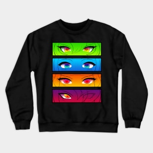 Colored Gradients GG girl's eyes Crewneck Sweatshirt